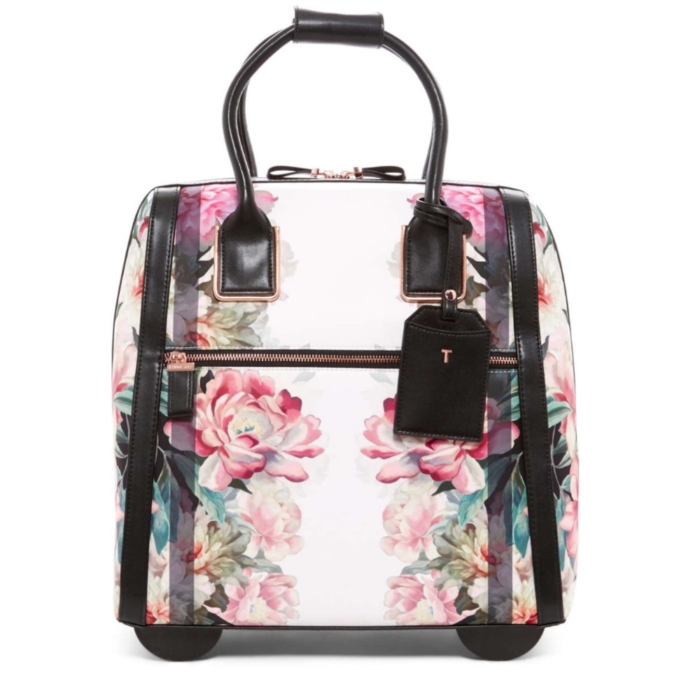Floral Women's Bag with Black Accents